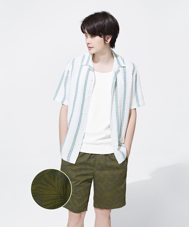 印花輕便短褲-02-男