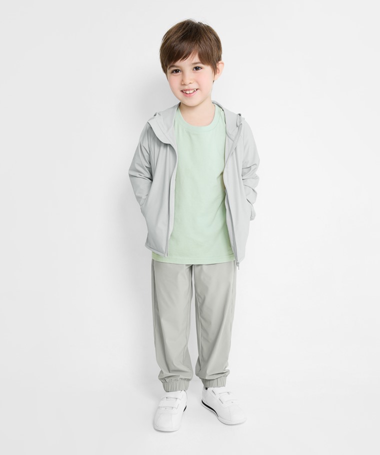 運動涼感抗UV束口褲-童