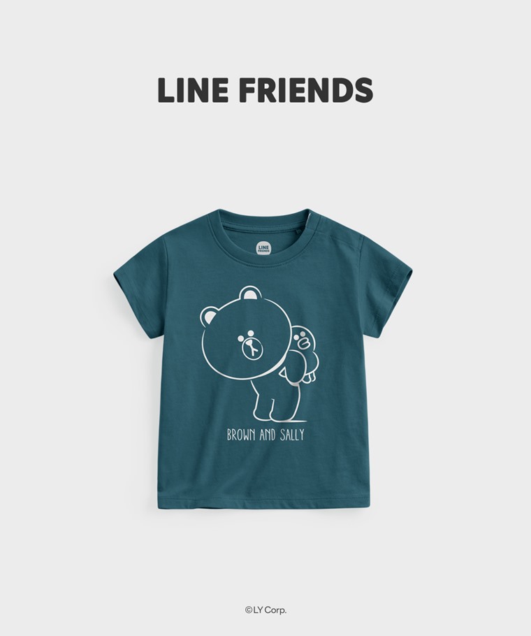 聯名系列T恤-BABY：Baby · LINE FRIENDS印花T恤-01