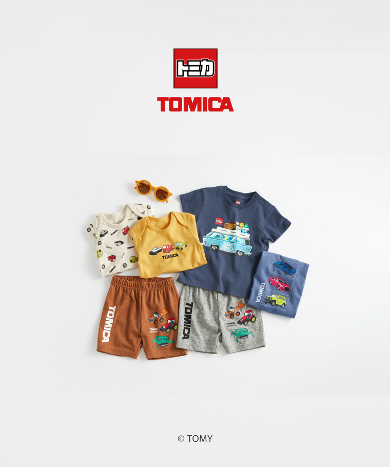 春夏嬰幼兒新品：Baby · TOMICA印花T恤-01,Baby · TOMICA印花T恤-02,Baby · TOMICA竹節棉印花短褲,Baby · TOMICA純棉羅紋印花包臀衣