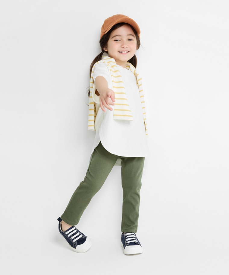 針織緊身長褲-童