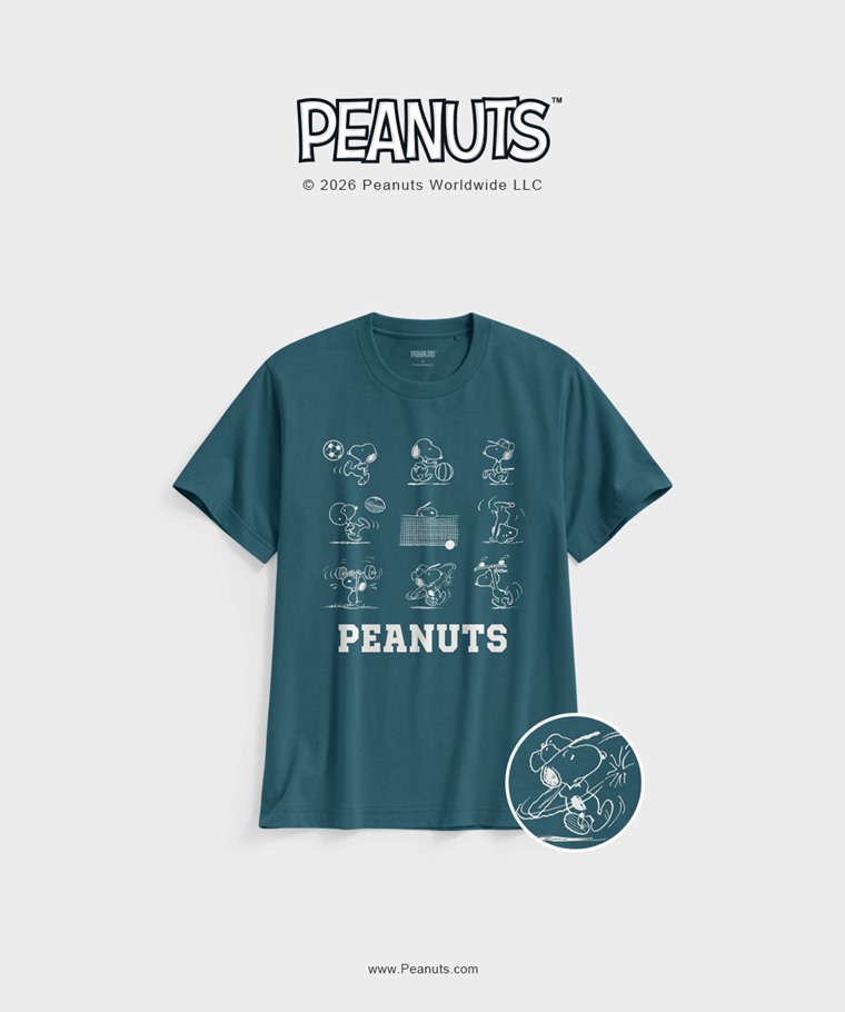 聯名系列T恤-MEN：男 · 史努比系列印花T恤-27