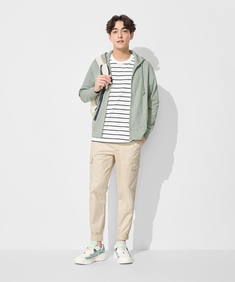 快乾棉抗UV連帽外套-男