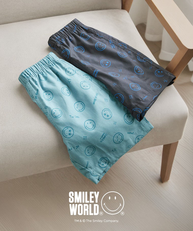 SmileyWorld®輕便鬆緊短褲-童