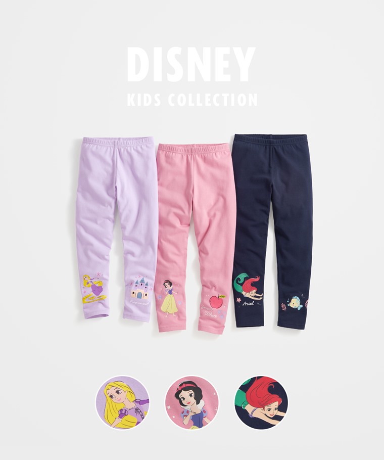 迪士尼系列彈力九分內搭褲-童