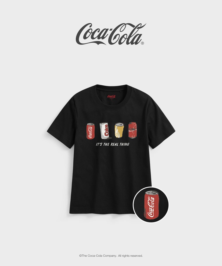 聯名系列T恤-WOMEN：女 · 可口可樂厚版印花T恤-15