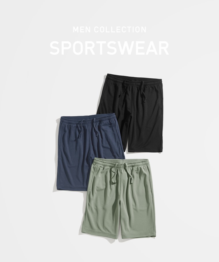 運動精選系列：男 · 吸排網眼短褲