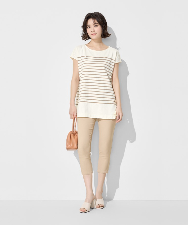 彈力顯瘦七分緊身褲-女