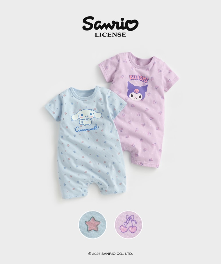 三麗鷗純棉印花連身衣-01-Baby