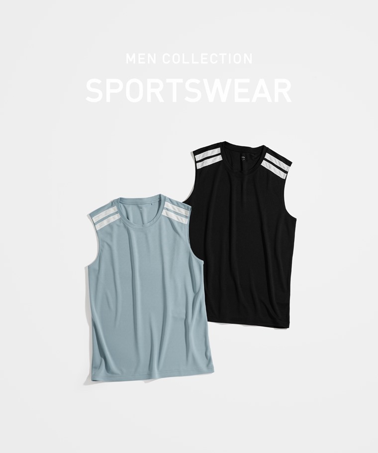 運動精選系列：男 · 吸排運動背心