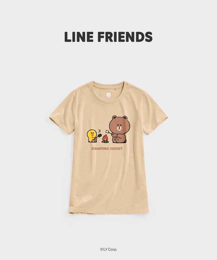 聯名系列T恤-WOMEN：女 · LINE FRIENDS印花T恤-02