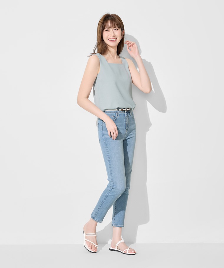 雪紡方領背心-女