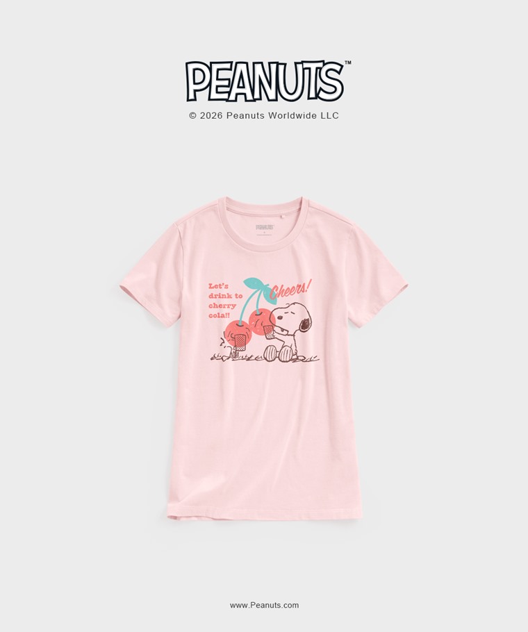 聯名系列T恤-WOMEN：女 · 史努比系列印花T恤-06