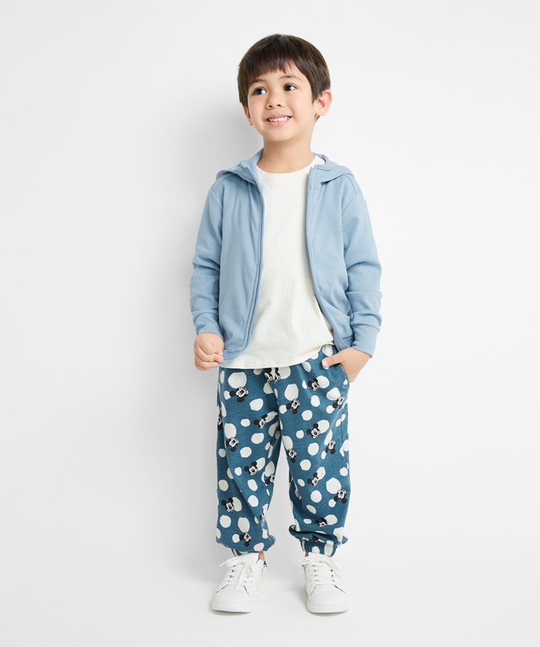 迪士尼系列竹節棉束口褲-童