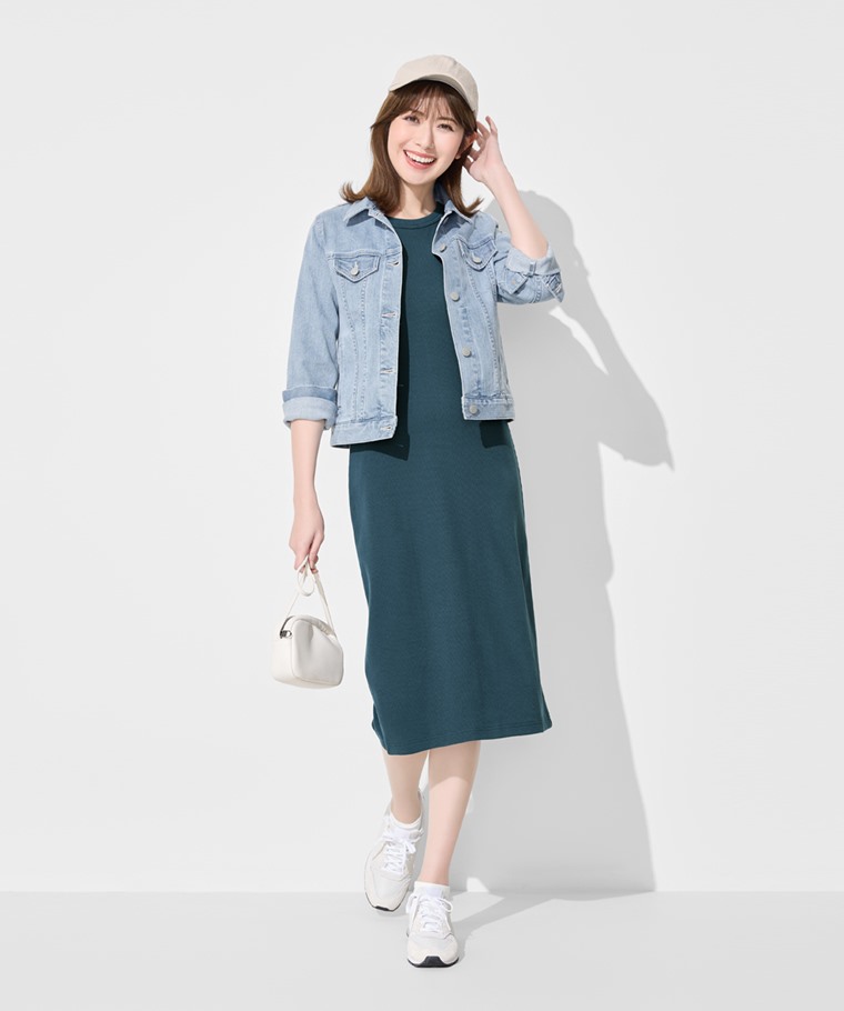 羅紋背心連身裙-女