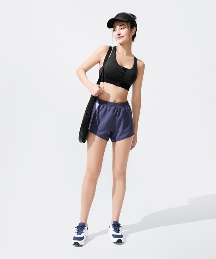 輕度支撐前開式拉鍊Bra背心-女