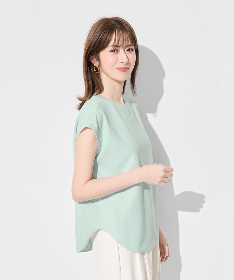 華夫格寬鬆連袖上衣-女