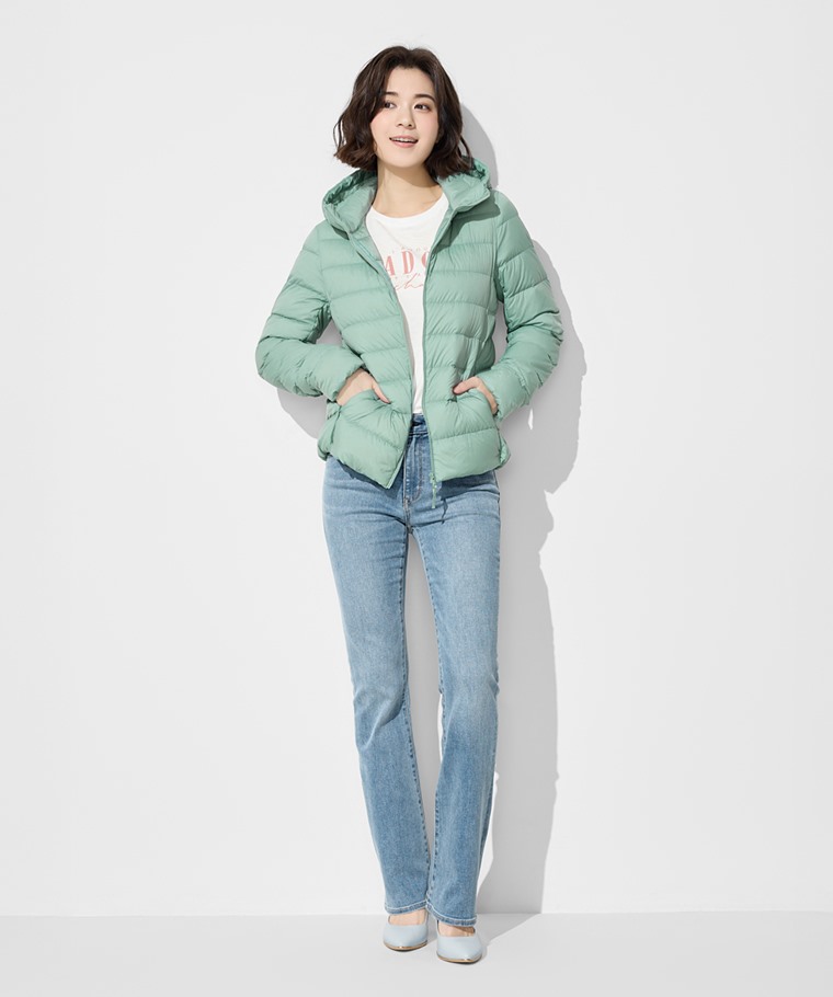 極輕羽絨連帽外套-女