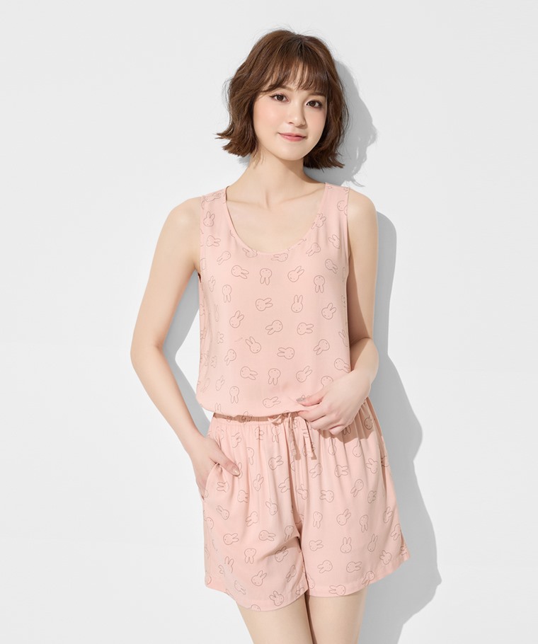 Miffy嫘縈印花背心家居套裝-女