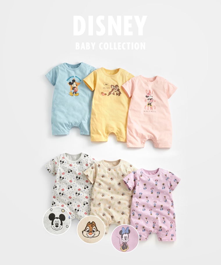 迪士尼系列純棉印花連身衣-Baby
