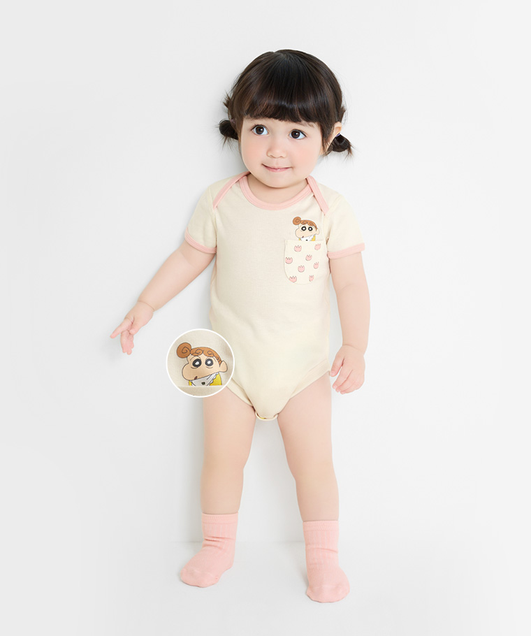 蠟筆小新純棉羅紋包臀衣-Baby