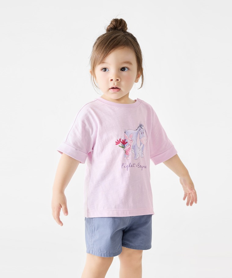 迪士尼系列竹節棉印花T恤-Baby