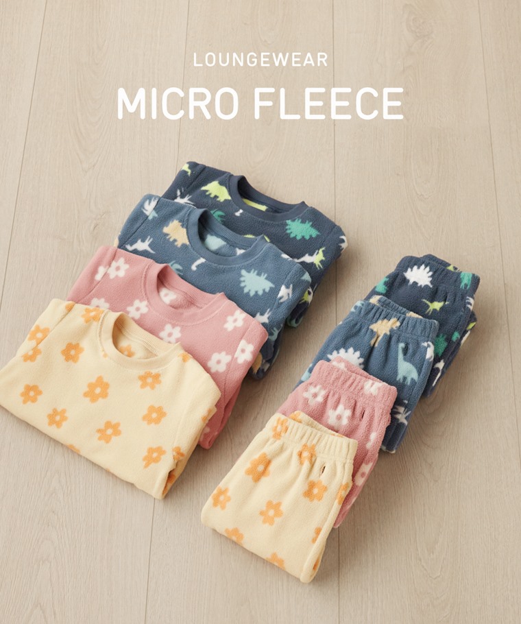 Fleece印花家居套裝-Baby - 雙面刷毛Fleece布料，蓬鬆柔軟，輕盈溫暖。