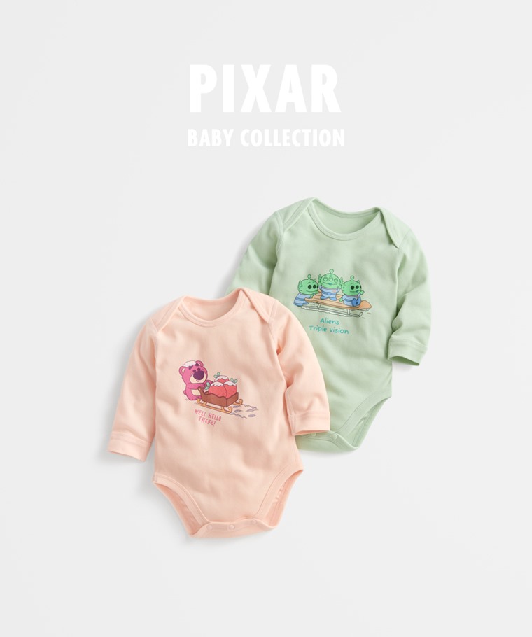 皮克斯系列純棉羅紋印花包臀衣-Baby