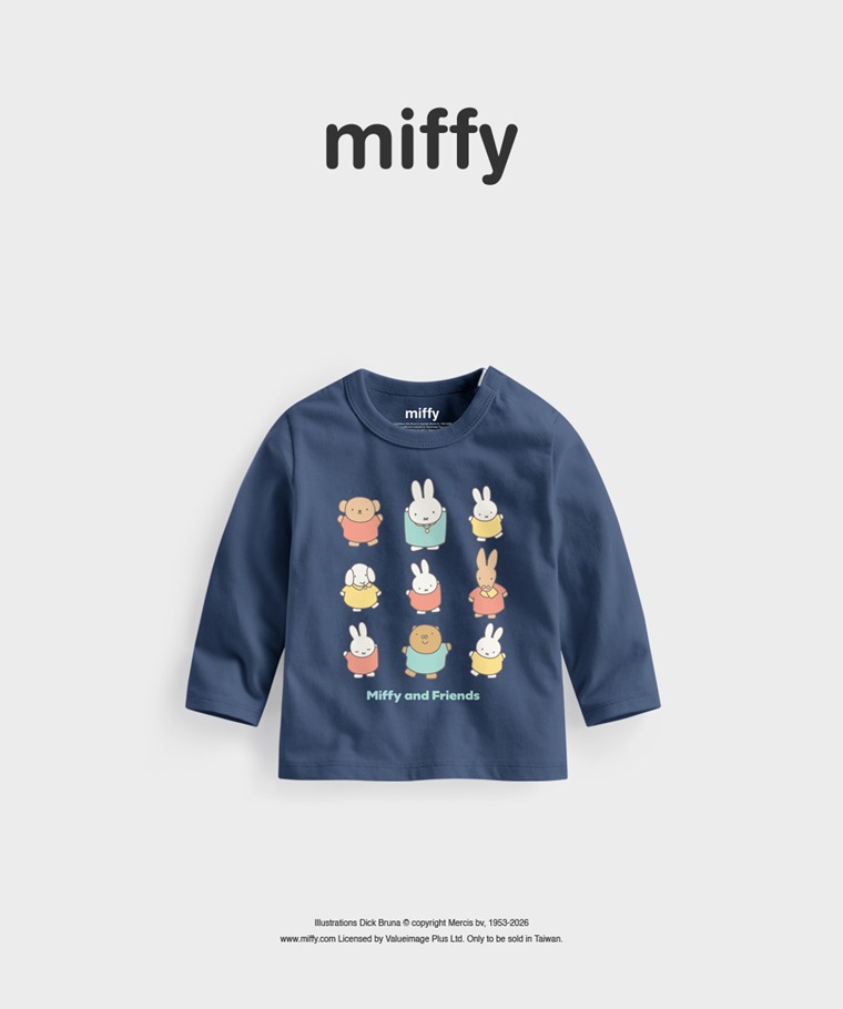 聯名系列T恤-BABY：Baby · Miffy and Friends長袖印花T恤-06
