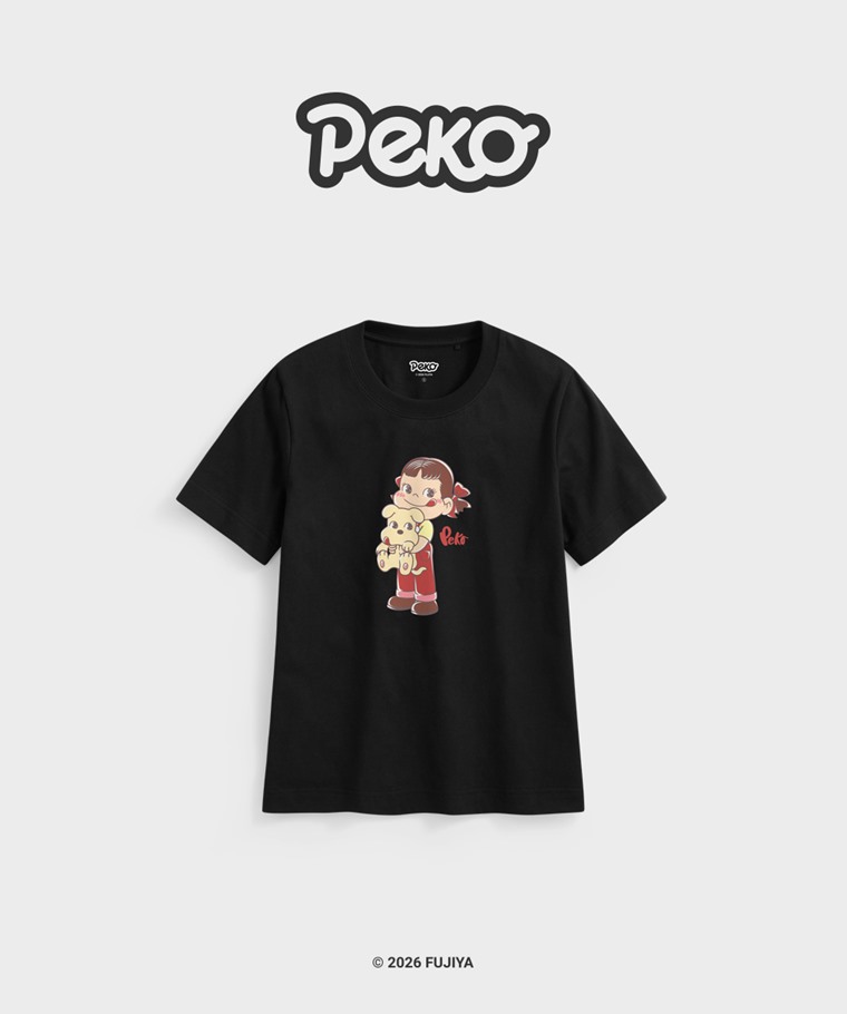 聯名系列T恤-WOMEN：女 · PEKO & POKO厚版印花T恤-06