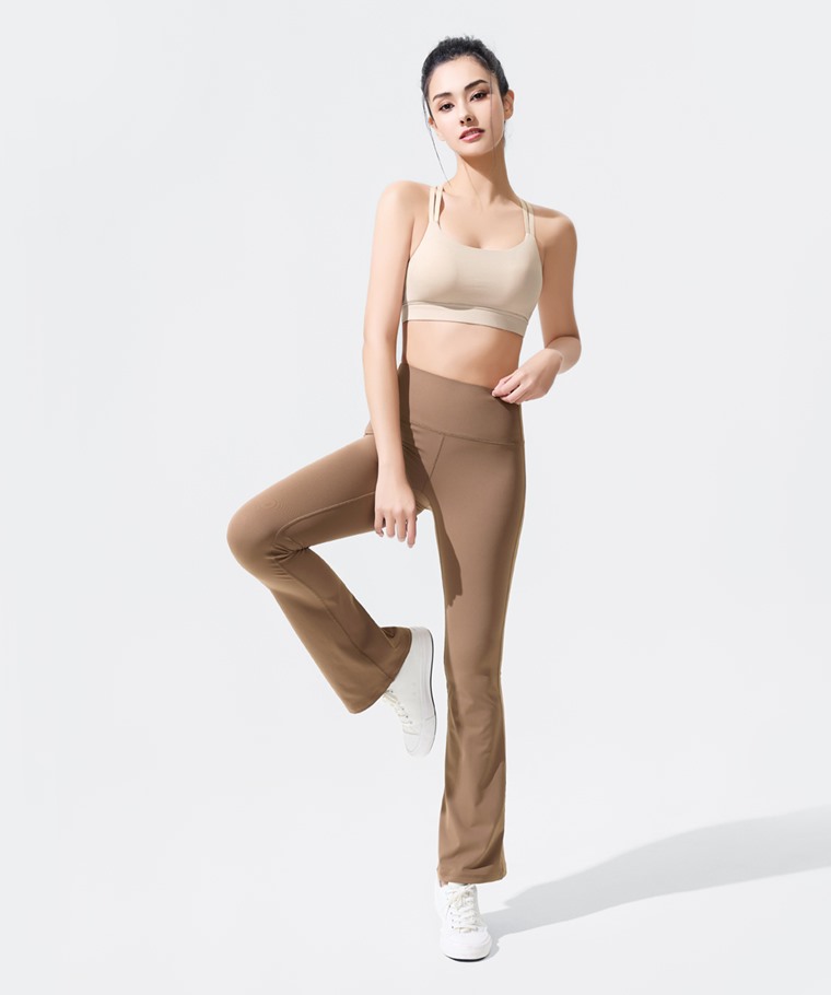 運動輕度支撐喇叭褲-女