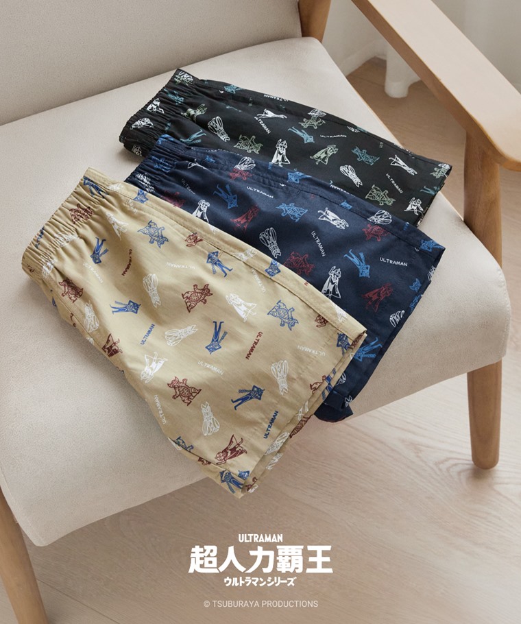 超人力霸王輕便鬆緊短褲-童