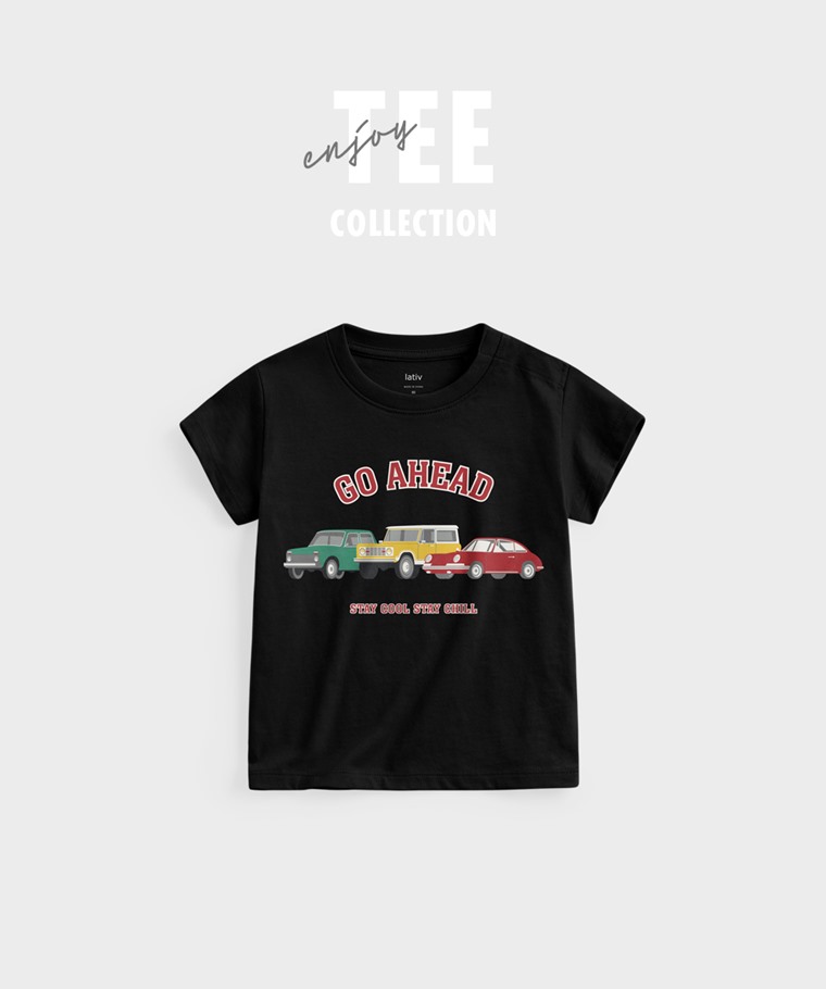 聯名系列T恤-BABY：Baby · 汽車印花T恤