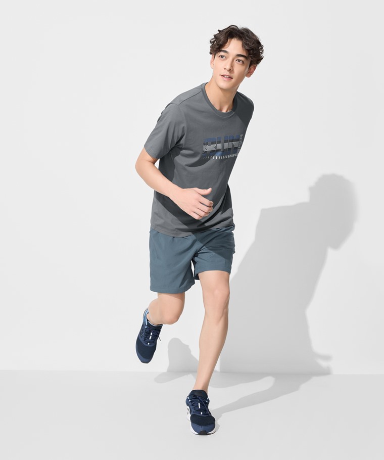 吸排雙層短褲-男