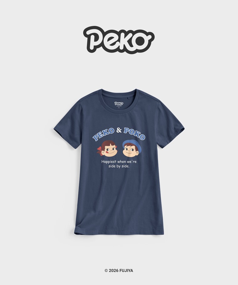 聯名系列T恤-WOMEN：女 · PEKO & POKO印花T恤-04