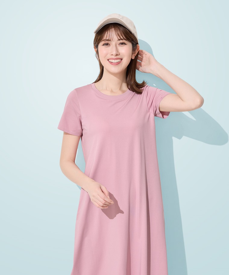 Bra輕涼棉質長洋裝-女