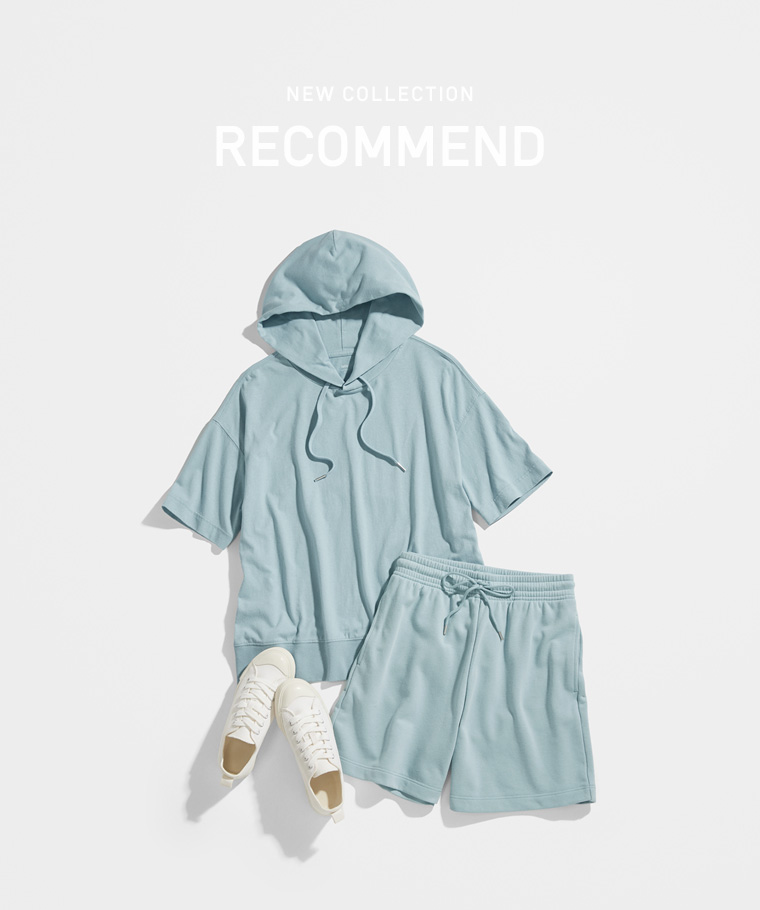 成套穿搭推薦：女 · 純棉厚寬版連帽上衣,女 · 毛圈五分褲,女 · 棉質帆布鞋