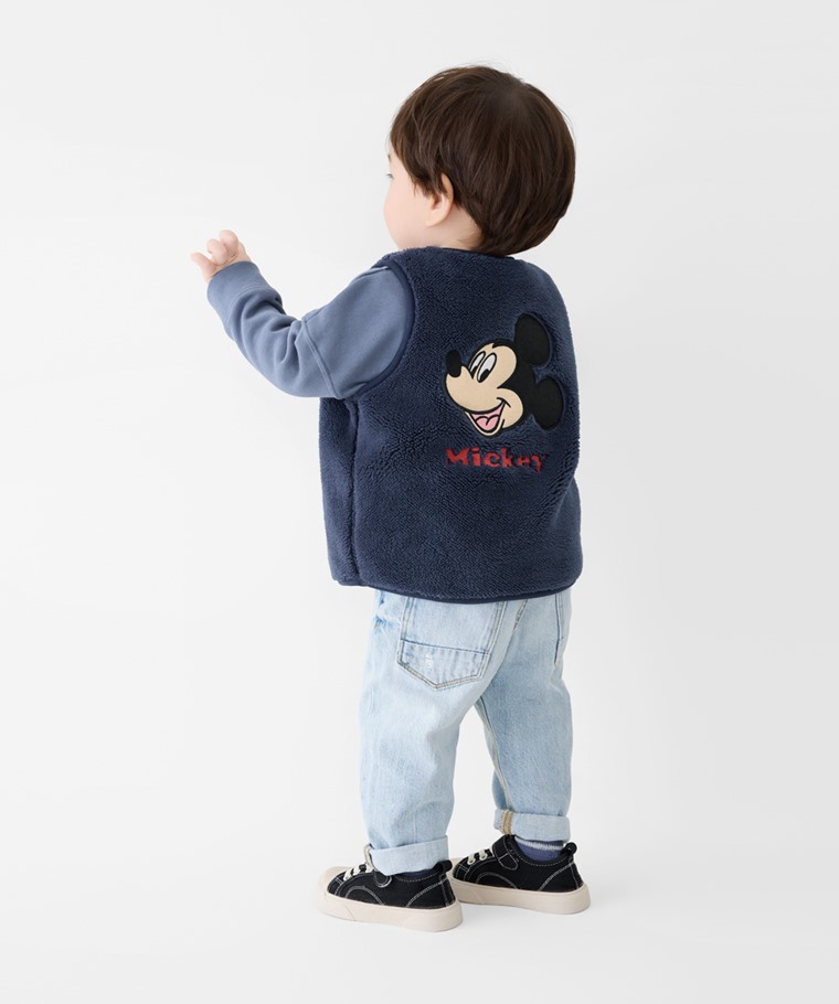 迪士尼系列電繡背心-Baby - 選用日本高品質四合釦，堅固耐用。