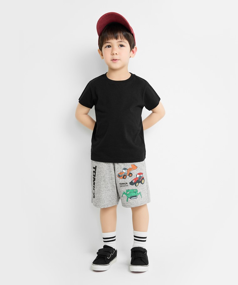 TOMICA竹節棉印花口袋短褲-童