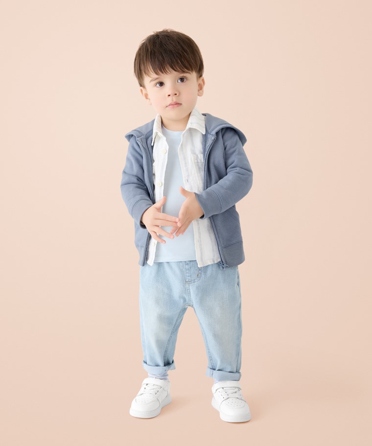 heatup輕磨毛圓領長袖上衣-Baby