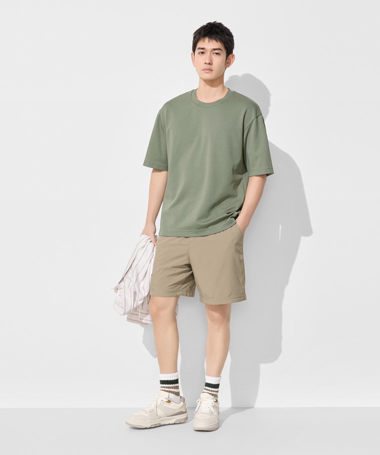 吸排雙層短褲-男