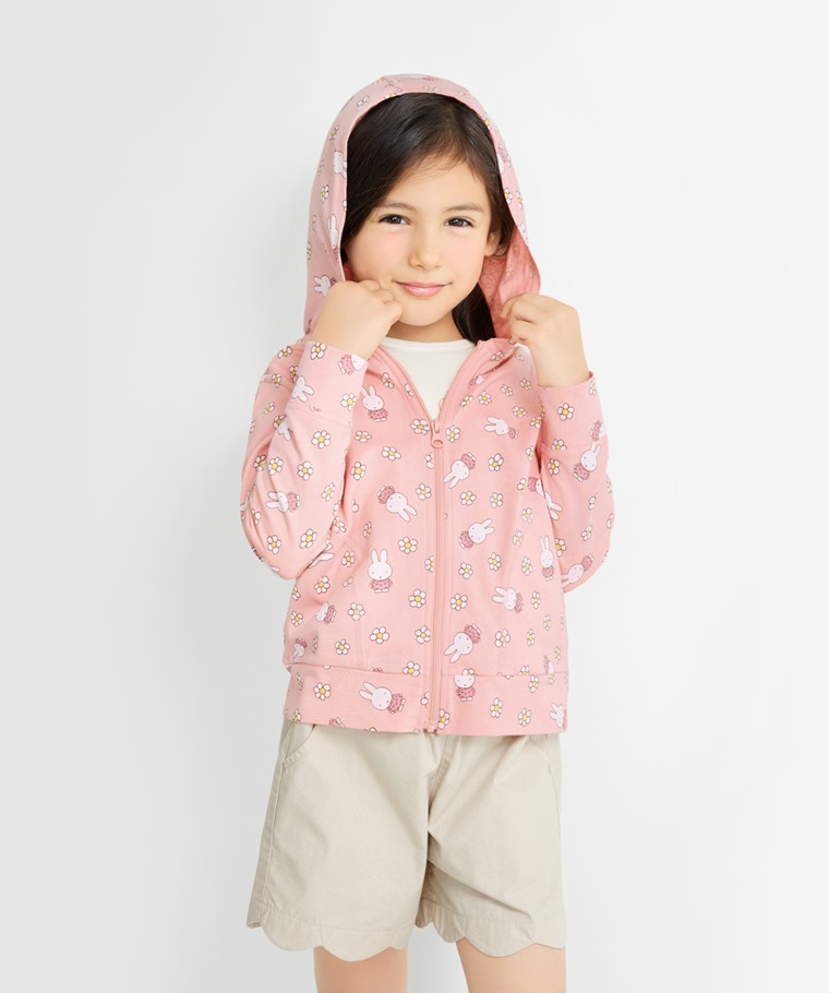 春夏童裝新品：童 · Miffy and Friends純棉連帽外套,童 · 莫代爾印花七分袖上衣