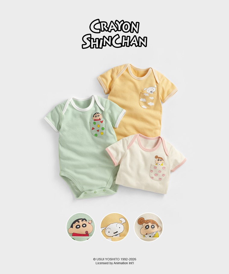 蠟筆小新純棉羅紋包臀衣-Baby