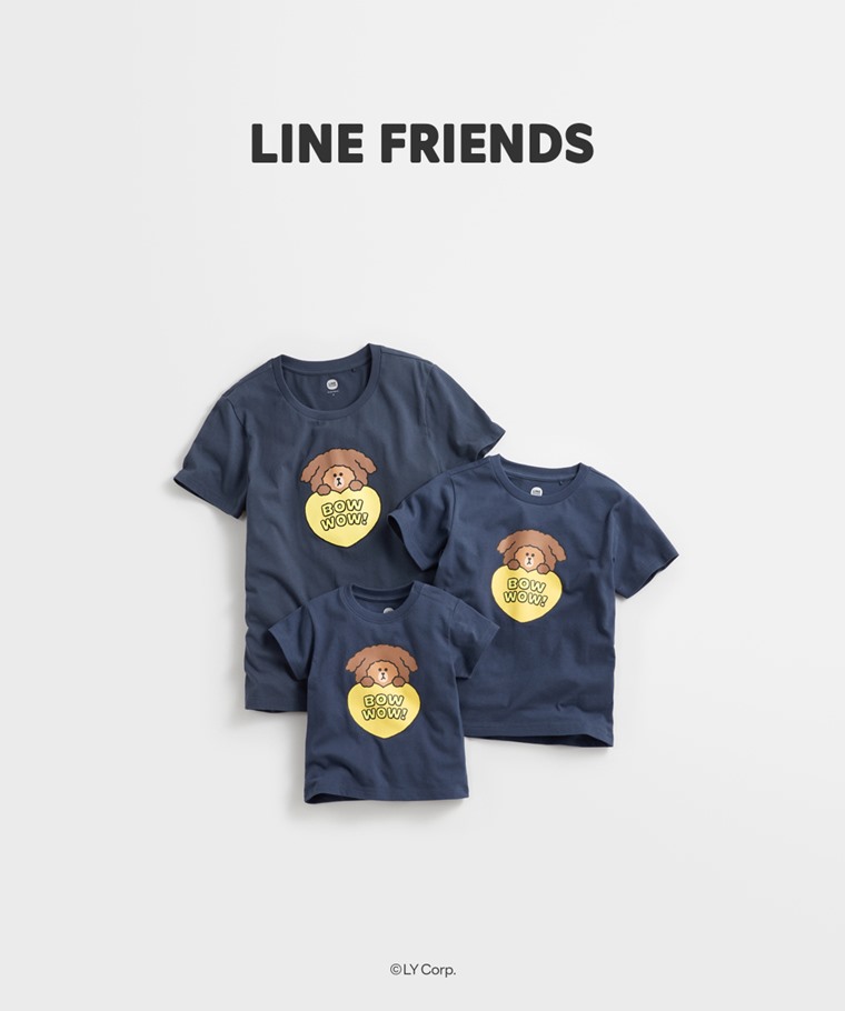 親子/情侶系列：Baby · LINE FRIENDS印花T恤-04,女 · LINE FRIENDS印花T恤-04,童 · LINE FRIENDS印花T恤-04