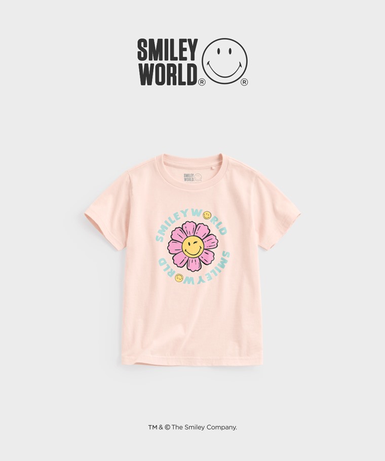 聯名系列T恤-KIDS：童 · SmileyWorld®印花T恤-05
