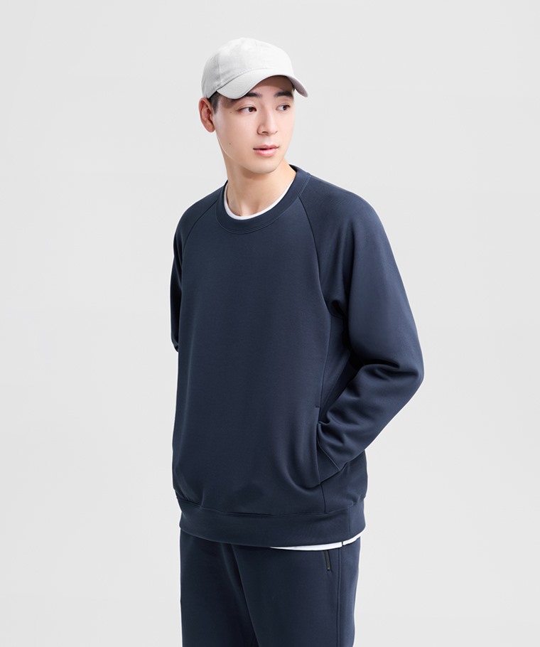 運動空氣層圓領上衣-男