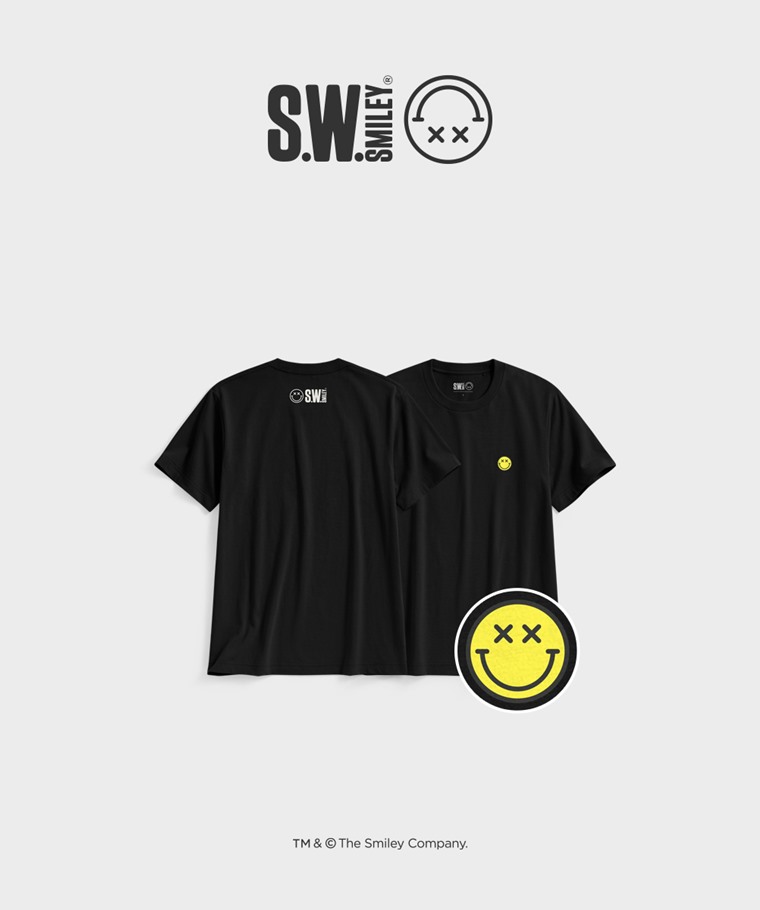 聯名系列T恤-MEN：男 · S.W.SMILEY®印花T恤-01
