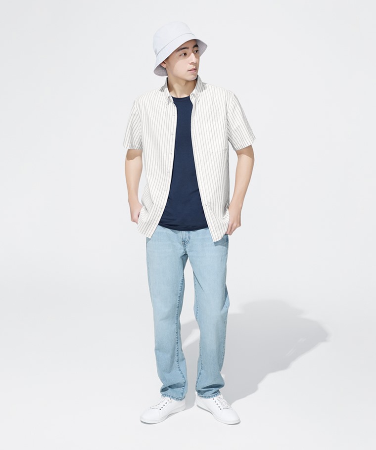 Regular Fit直筒牛仔褲-男