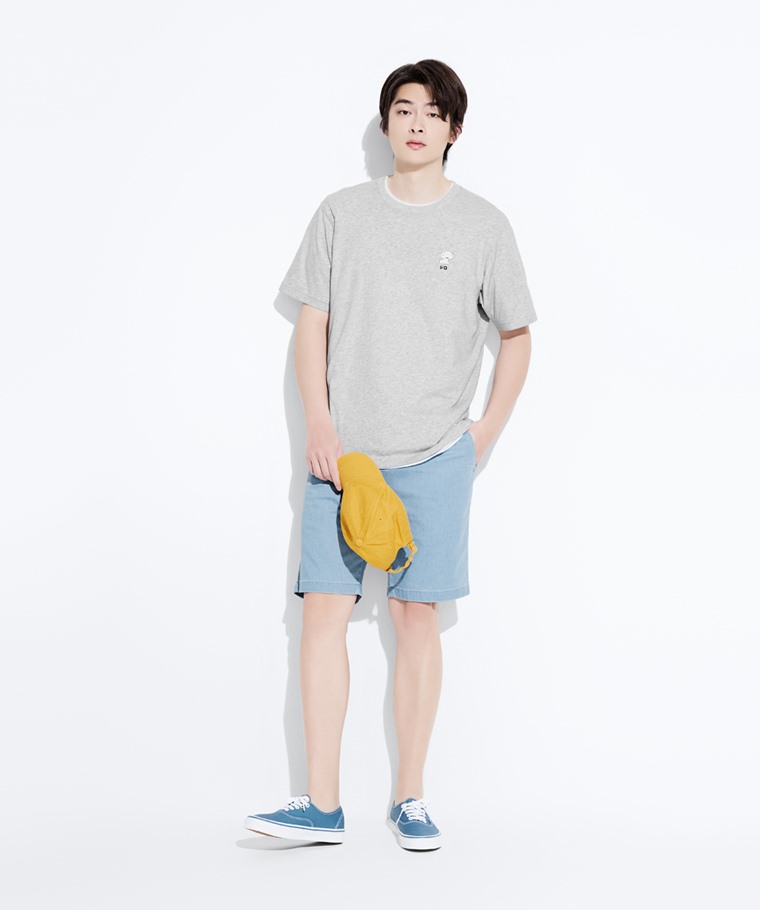 蠟筆小新印花T恤-17-男