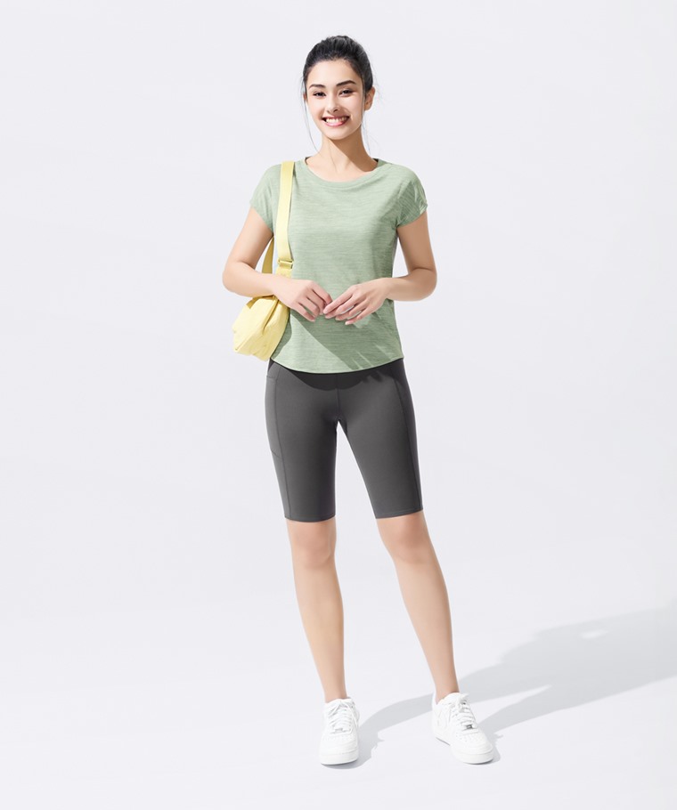 吸排連袖寬版上衣-女